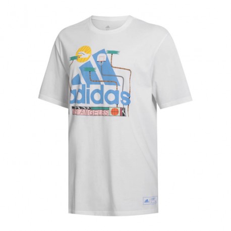 Playera adidas Key City Los Angeles-DeportesSol- Refleja tu lado urbano con la Playera adidas Key City. Está playera fue diseñad