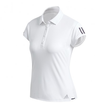 Playera adidas Polo Club 3 Stripes-DeportesSol- La Playera adidas Polo Club 3 Stripes es perfecta para ti que eres una mujer que