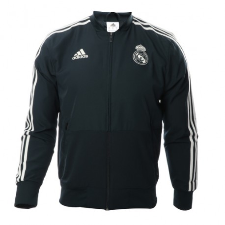 Chamarra Real Madrid Presentación-DeportesSol- La Chamarra Real Madrid Presentación de adidas está inspirada en las que usan los