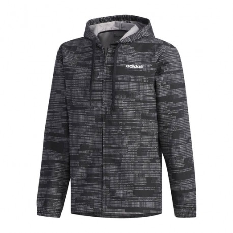 Chamarra adidas Allover-DeportesSol- Complementa tu outfit con la Chamarra adidas Allover. Protegete de las ráfagas de viento co